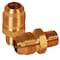 Everflow 3/8" Flare x 1/4" MIP Reducing Adapter Pipe Fitting; Brass F48R-3814 - alternate 3
